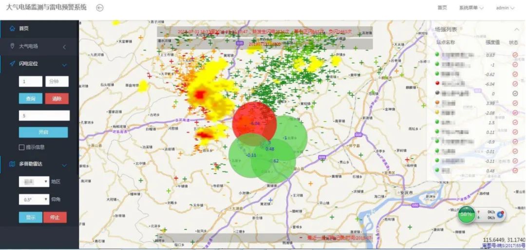 大型油氣儲存基地雷電預警系統(tǒng)