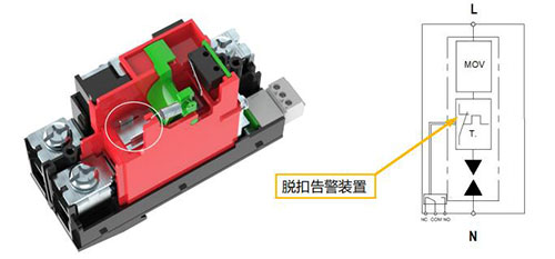 IEC保護I類浪涌保護器-脫扣告警裝置
