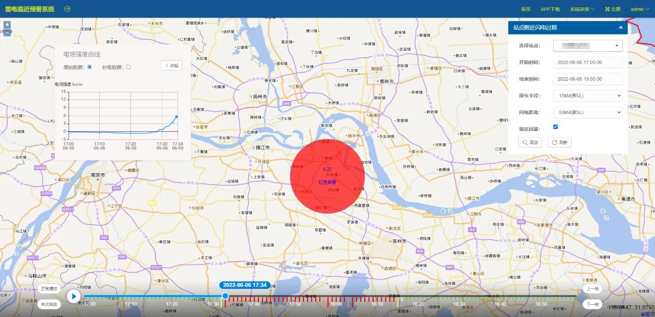 智能雷電監測預警系統-三級報警