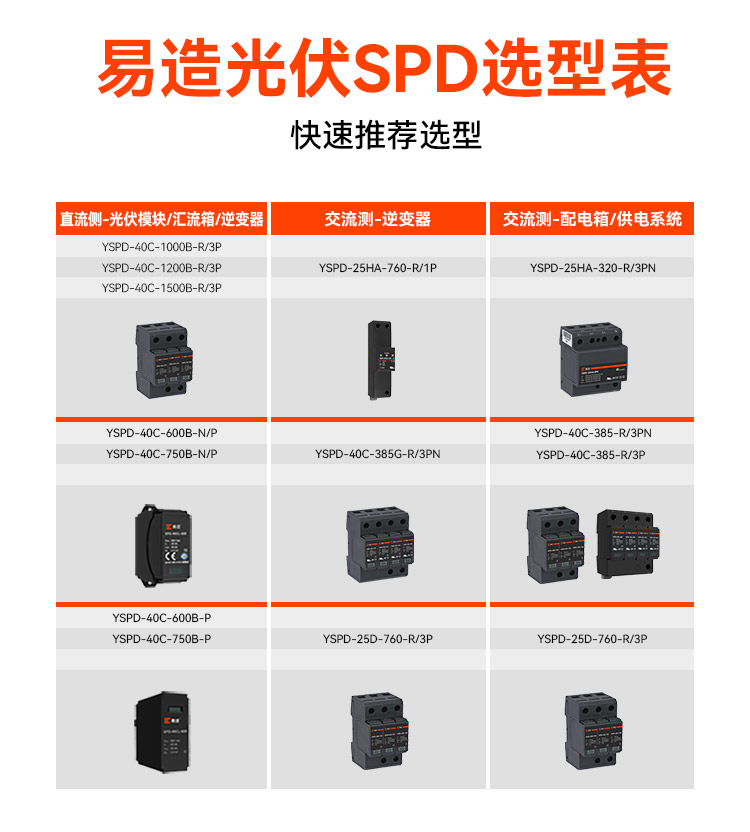 光伏系統專用浪涌保護器 光伏系統專用浪涌保護器