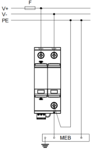 直流SPD的安裝 直流SPD的安裝