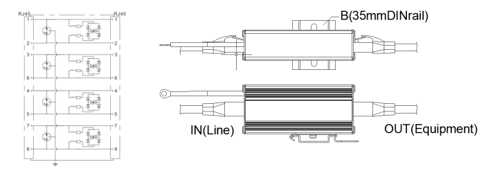 網絡信號SPD的安裝 網絡信號SPD的安裝